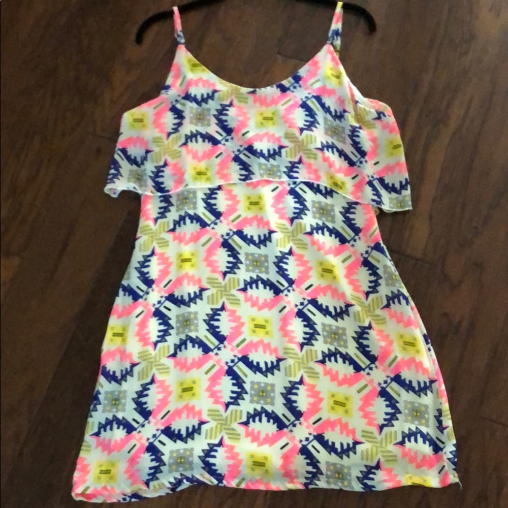 Neon print dress